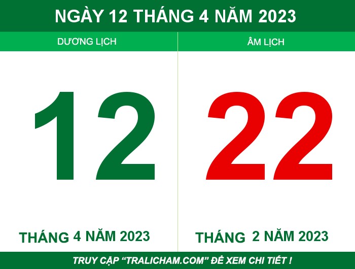 Ngày 12 tháng 4 năm 2023