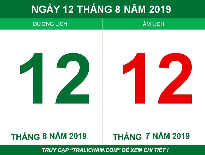 Ngày 12 tháng 8 năm 2019
