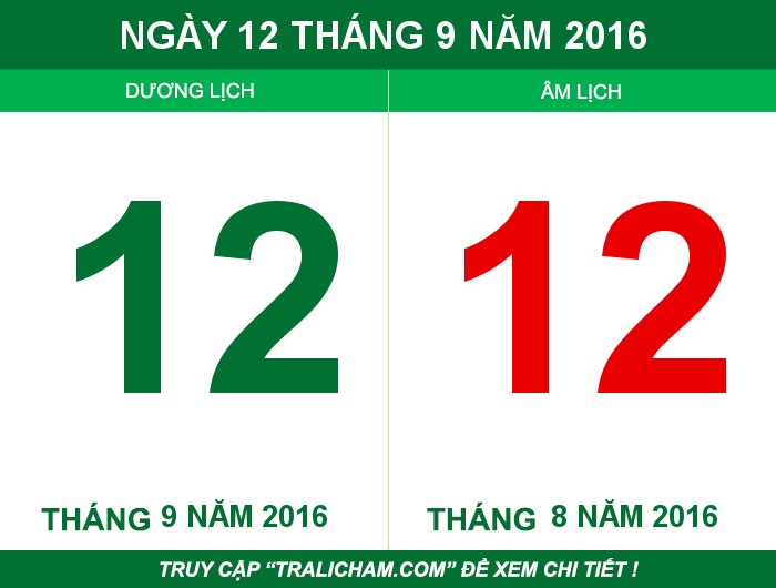 Ngày 12 tháng 9 năm 2016