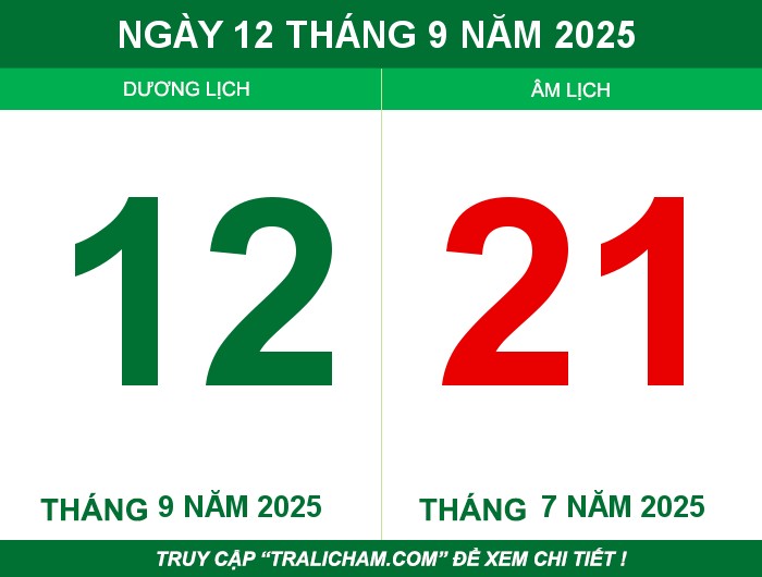 Ngày 12 tháng 9 năm 2025