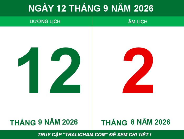 Ngày 12 tháng 9 năm 2026