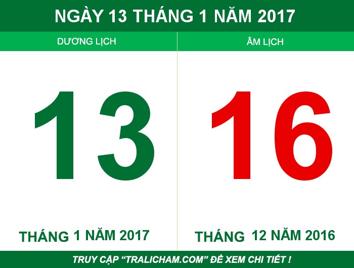Ngày 13 tháng 1 năm 2017