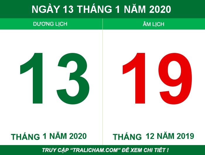 Ngày 13 tháng 1 năm 2020