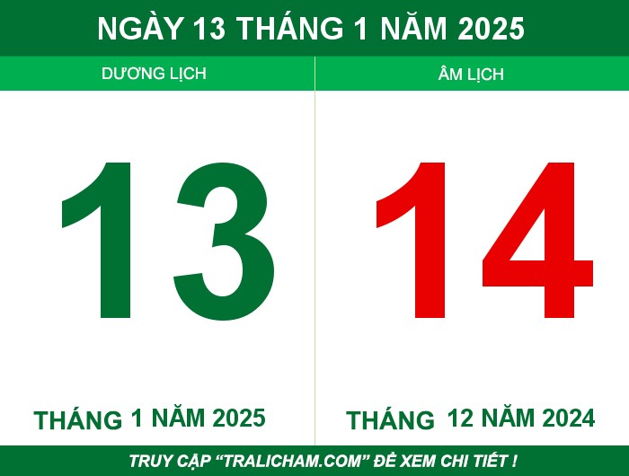 Ngày 13 tháng 1 năm 2025