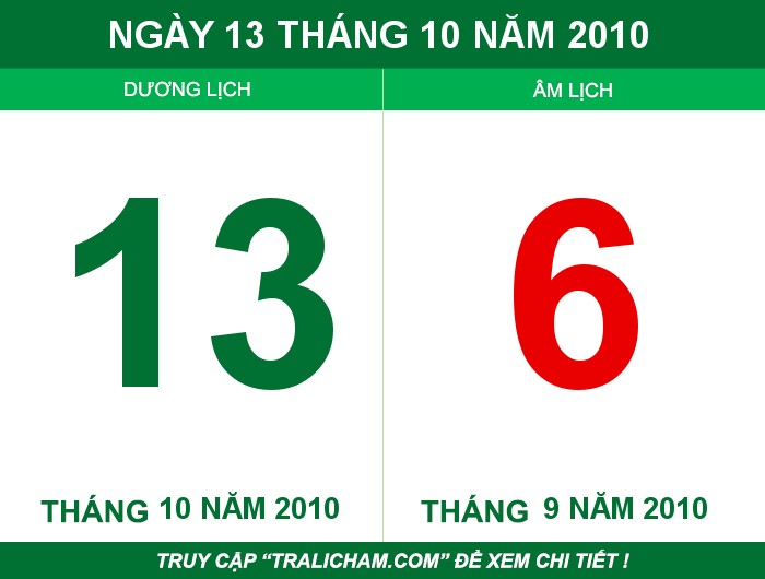 Ngày 13 tháng 10 năm 2010