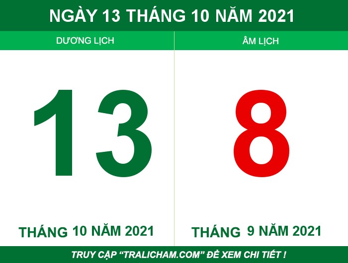 Ngày 13 tháng 10 năm 2021