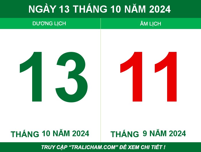 Ngày 13 tháng 10 năm 2024