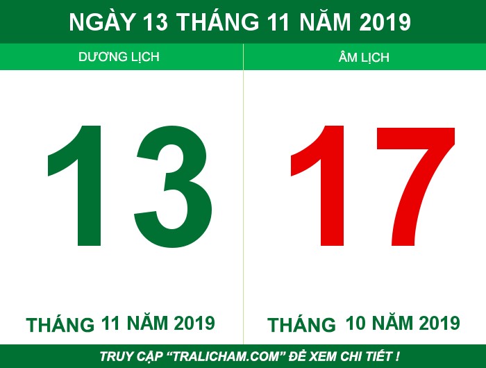 Ngày 13 tháng 11 năm 2019