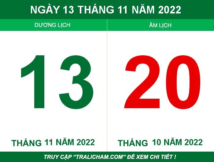 Ngày 13 tháng 11 năm 2022