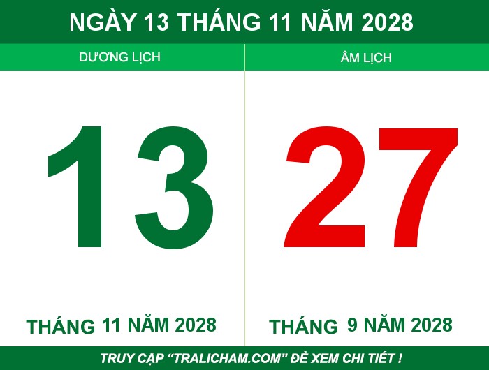 Ngày 13 tháng 11 năm 2028