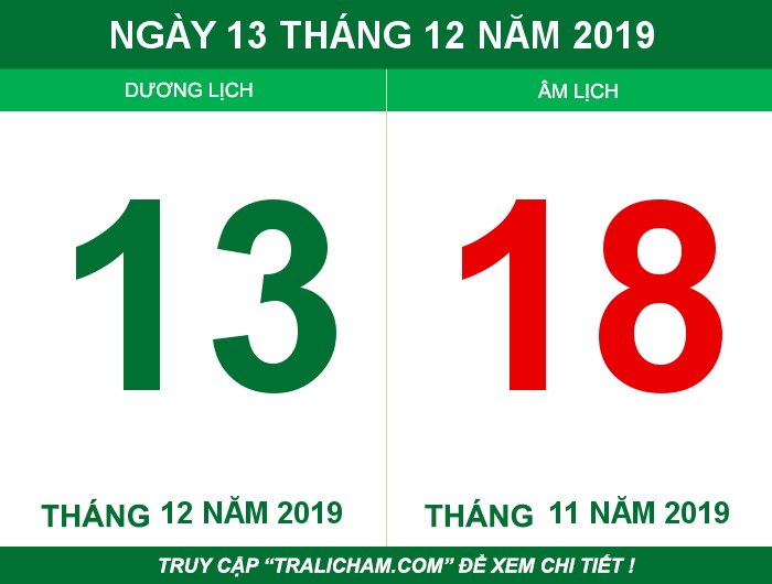 Ngày 13 tháng 12 năm 2019