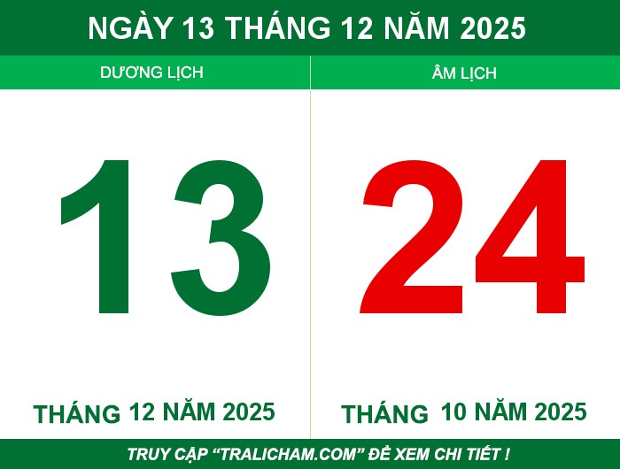 Ngày 13 tháng 12 năm 2025