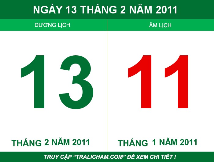 Ngày 13 tháng 2 năm 2011