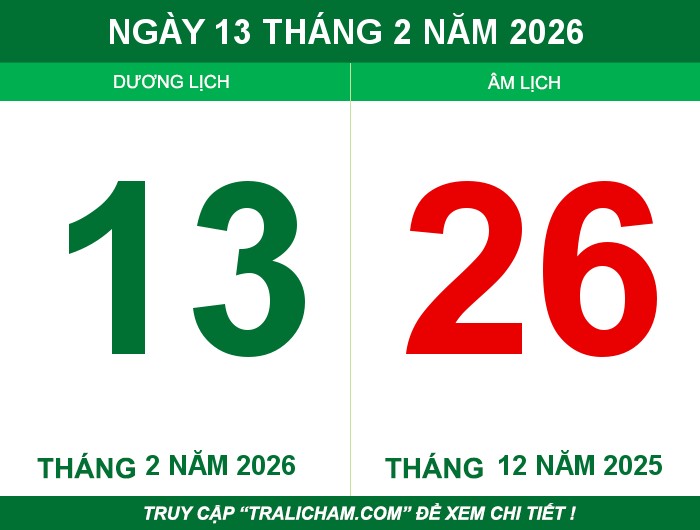 Ngày 13 tháng 2 năm 2026