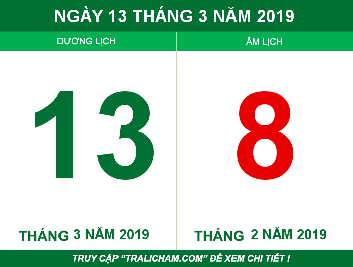 Ngày 13 tháng 3 năm 2019