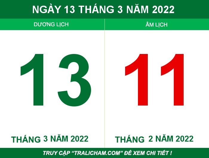Ngày 13 tháng 3 năm 2022