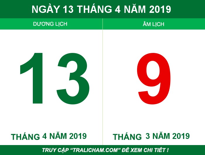 Ngày 13 tháng 4 năm 2019