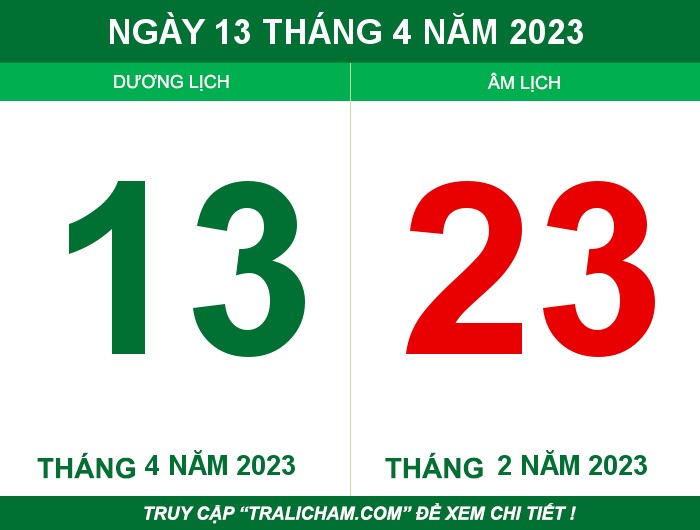 Ngày 13 tháng 4 năm 2023