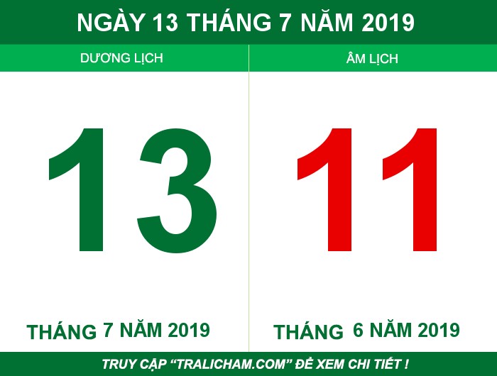 Ngày 13 tháng 7 năm 2019