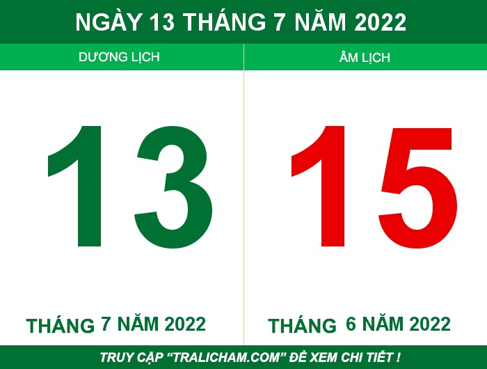 Ngày 13 tháng 7 năm 2022