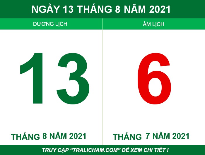 Ngày 13 tháng 8 năm 2021