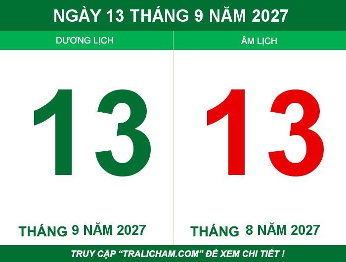 Ngày 13 tháng 9 năm 2027