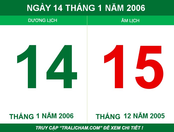 Ngày 14 tháng 1 năm 2006