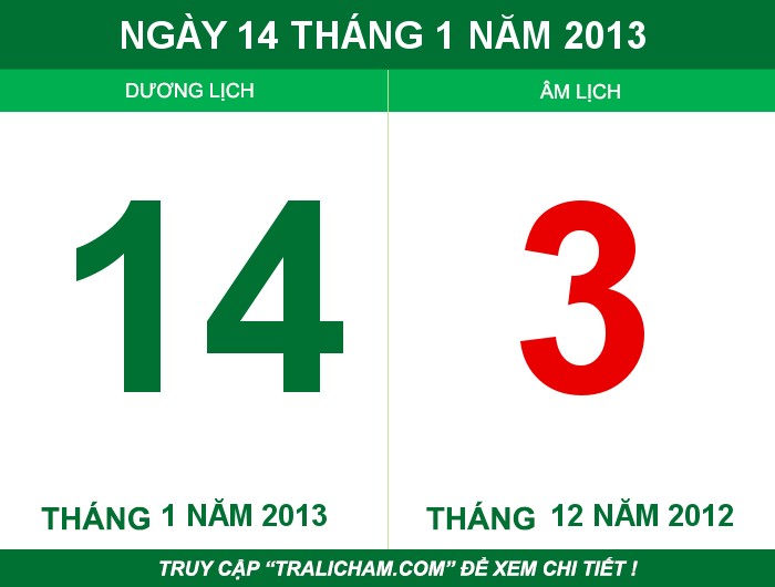 Ngày 14 tháng 1 năm 2013