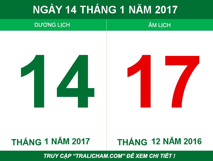 Ngày 14 tháng 1 năm 2017