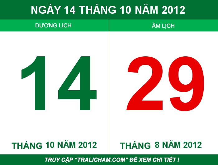 Ngày 14 tháng 10 năm 2012