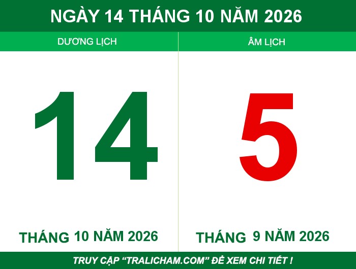 Ngày 14 tháng 10 năm 2026