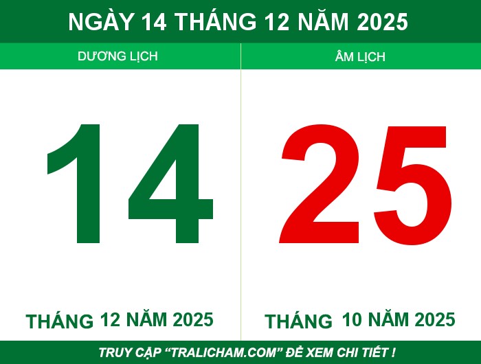 Ngày 14 tháng 12 năm 2025