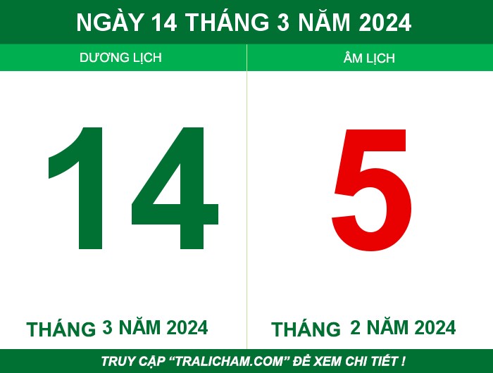 Ngày 14 tháng 3 năm 2024