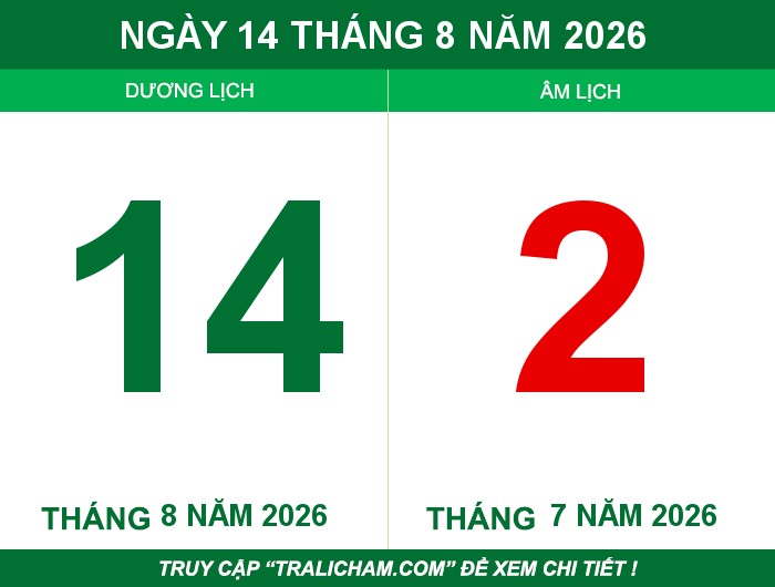 Ngày 14 tháng 8 năm 2026