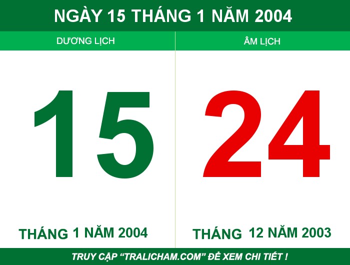 Ngày 15 tháng 1 năm 2004