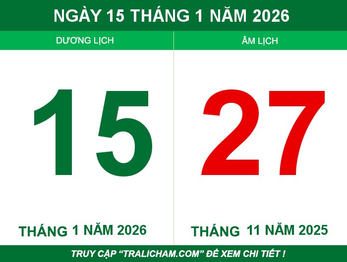 Ngày 15 tháng 1 năm 2026