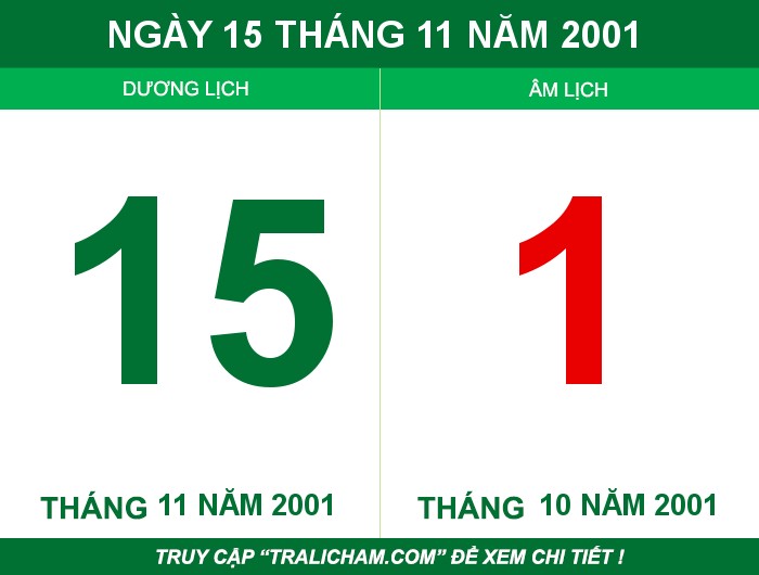Ngày 15 tháng 11 năm 2001