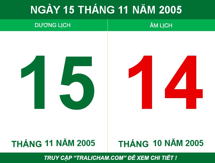 Ngày 15 tháng 11 năm 2005