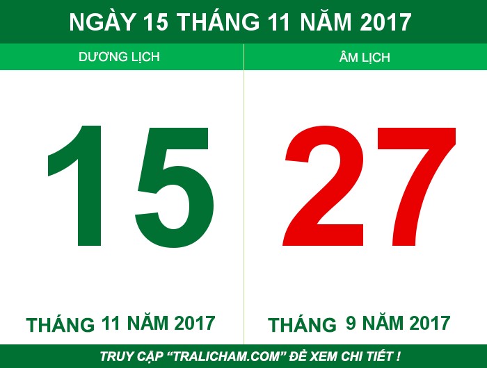 Ngày 15 tháng 11 năm 2017