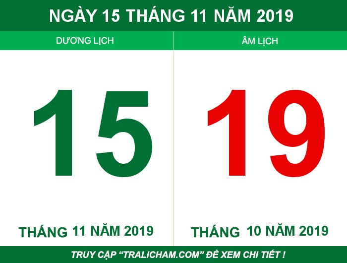 Ngày 15 tháng 11 năm 2019