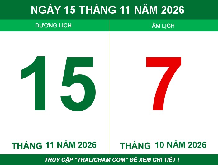 Ngày 15 tháng 11 năm 2026