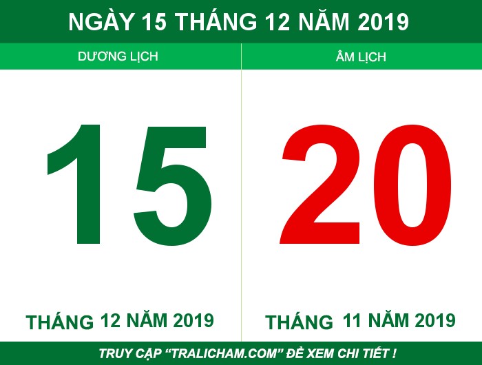 Ngày 15 tháng 12 năm 2019