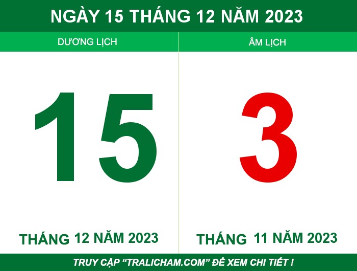 Ngày 15 tháng 12 năm 2023