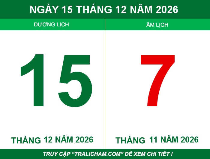 Ngày 15 tháng 12 năm 2026