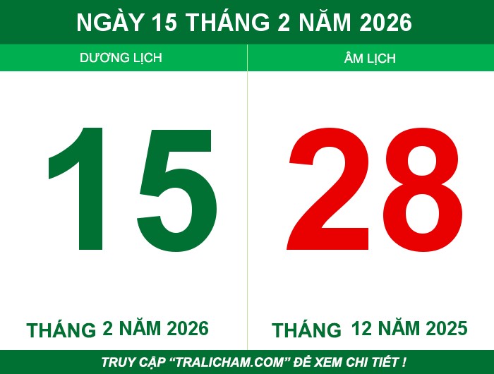 Ngày 15 tháng 2 năm 2026