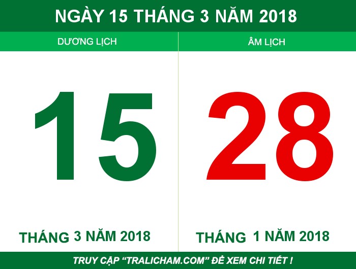 Ngày 15 tháng 3 năm 2018