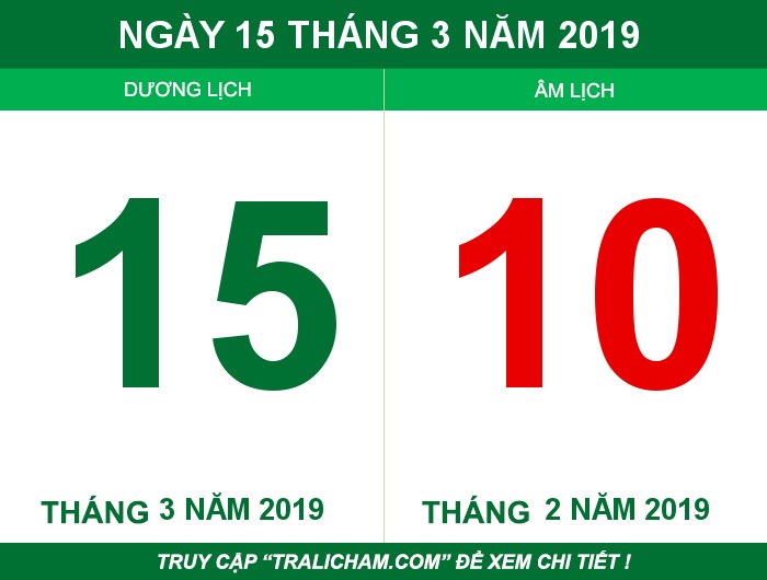 Ngày 15 tháng 3 năm 2019