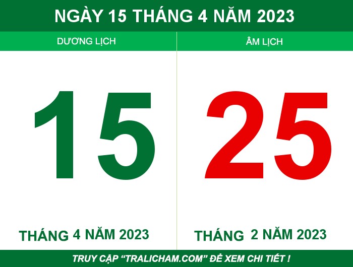 Ngày 15 tháng 4 năm 2023