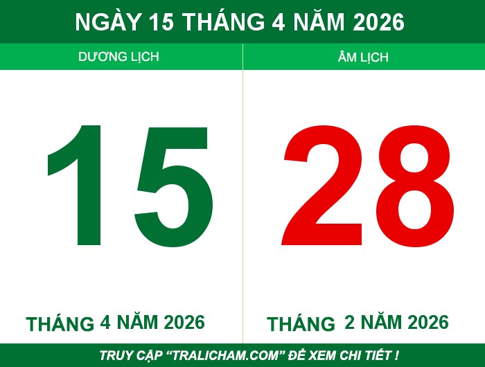 Ngày 15 tháng 4 năm 2026