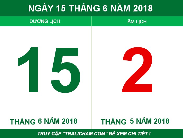 Ngày 15 tháng 6 năm 2018